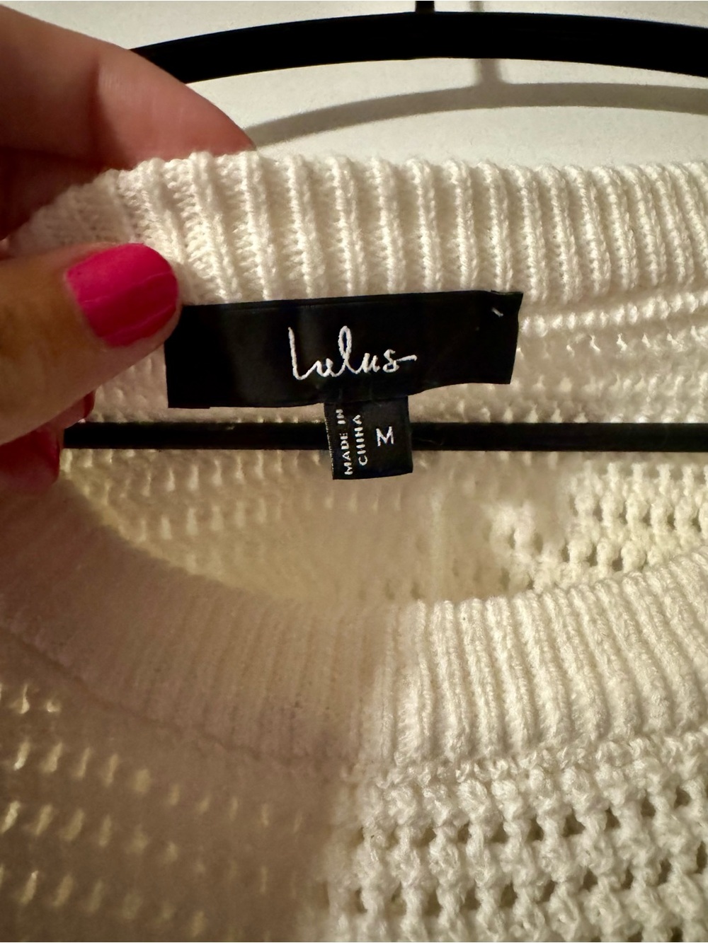 Lulus White Knit Sweater Tank | Sleeveless Sweater Top | Size Medium 🤍 - Picture 3 of 5